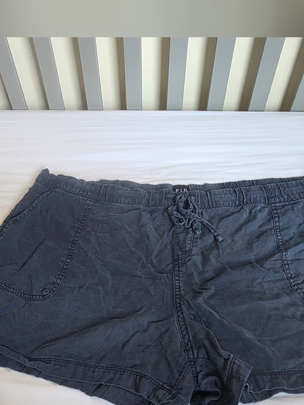 Gap Navy Blue Casual Pull-On Lyocell 3 Inch Shorts Size XXL